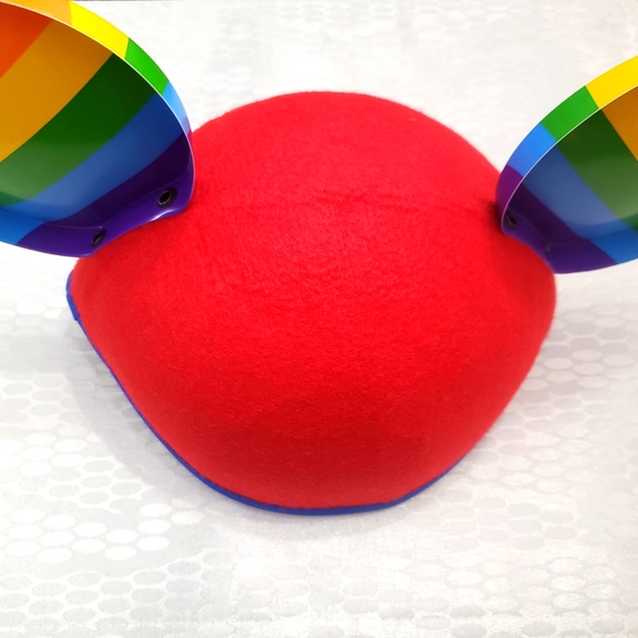 Disney Parks Mickey Mouse Ear Hat Adult Rainbow - Picture 2 of 3